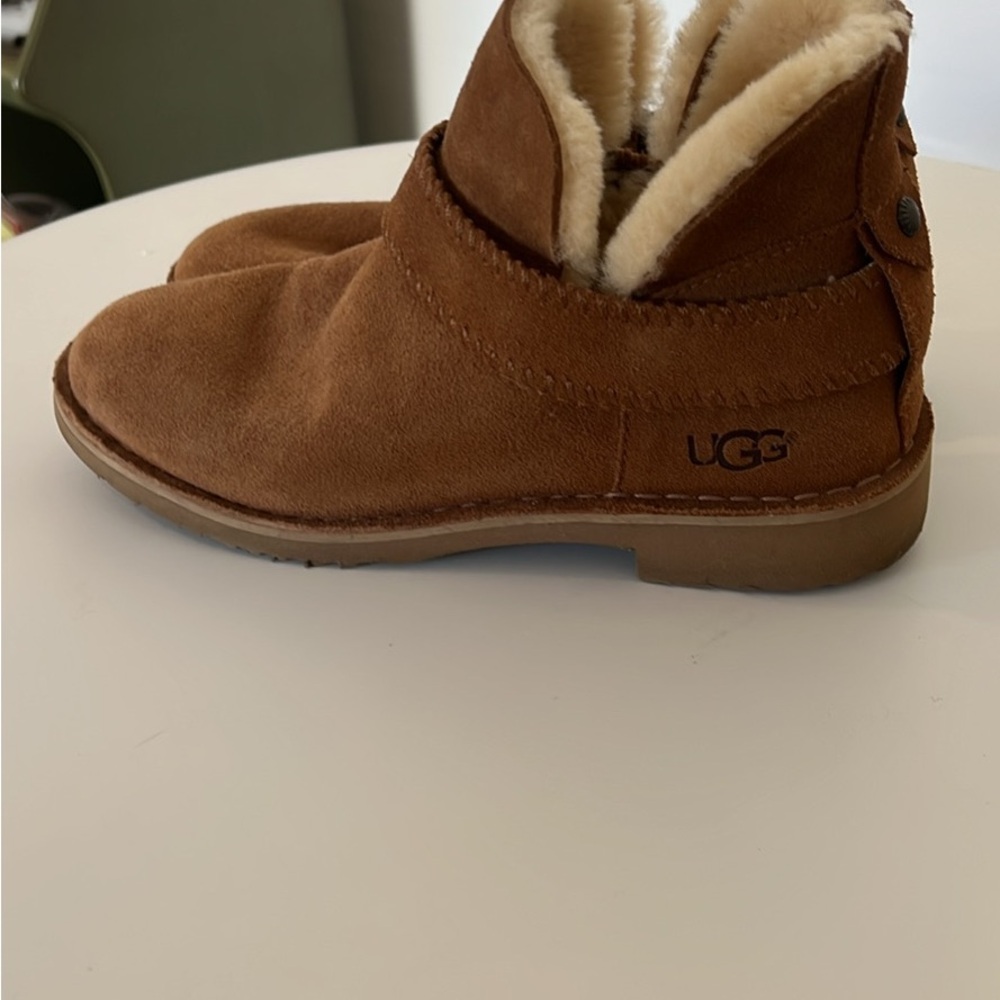 UGG Chestnut Suede Ankle Boots